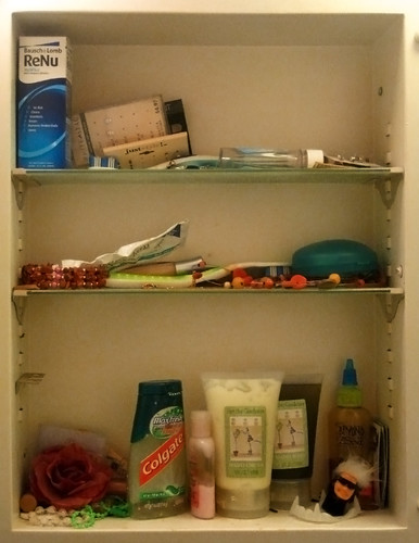 Feb. 2012 Photo-A-Day Challenge: Day 24 - Inside my bathroom cabinet