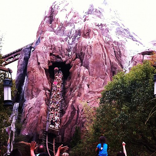 Oh Everest. No matter the motion sickness you inflict on me, I can't seem to quit you. #disney #everest