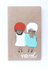 "Nerd" Handpainted Moleskine Notebook