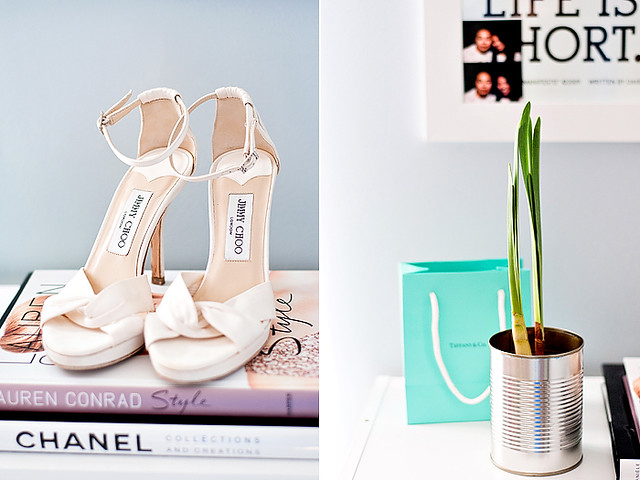 wedding shoes+ paper whites