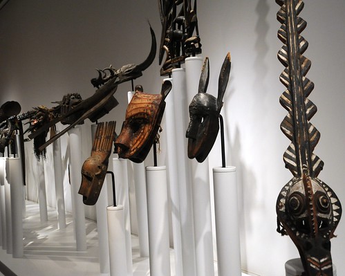 African masks, animal sculptures, displays, Seattle Art Museum, Seattle, Washington, USA by Wonderlane