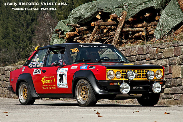 FIAT 131 RACING year 1980 4 Rally HISTORIC VALSUGANA 
