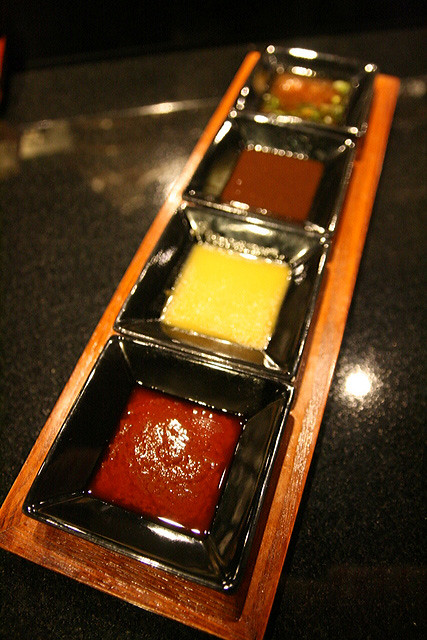 Sauces for the robata grilled items