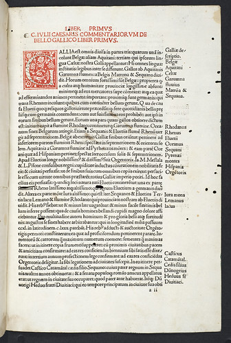 Printing in red in Caesar, Gaius Julius: Commentarii
