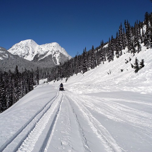 Snowmobiling the North Cascades Highway