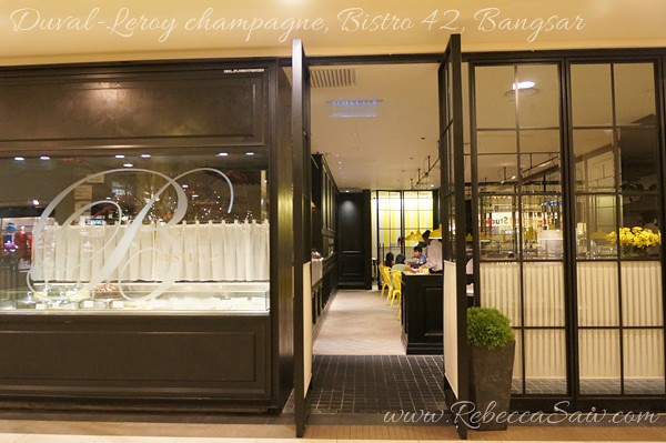 Duval-Leroy champagne, Bistro 42 Bangsar