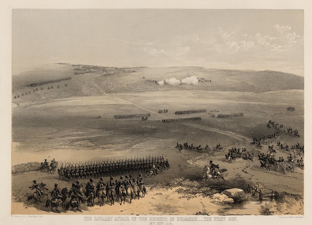 The cavalry affair of the heights of Bulganak - the first gun, 19th Sepr. 1854