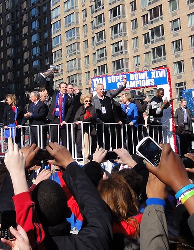 Vince Lombardi Trophy at the New York Giants Homecoming Parade