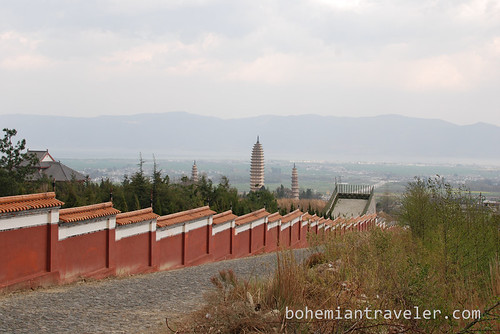Pagodas in Dali from afar