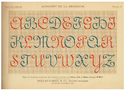 006-Alphabet de la Brodeuse1932- Thérèse de Dillmont