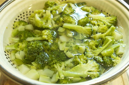 broccoli pesto/brocooli on ice