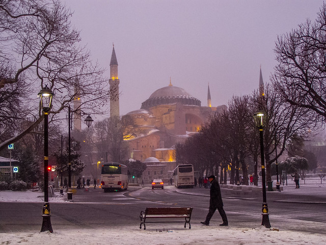 Hagia Sofia in the Snow