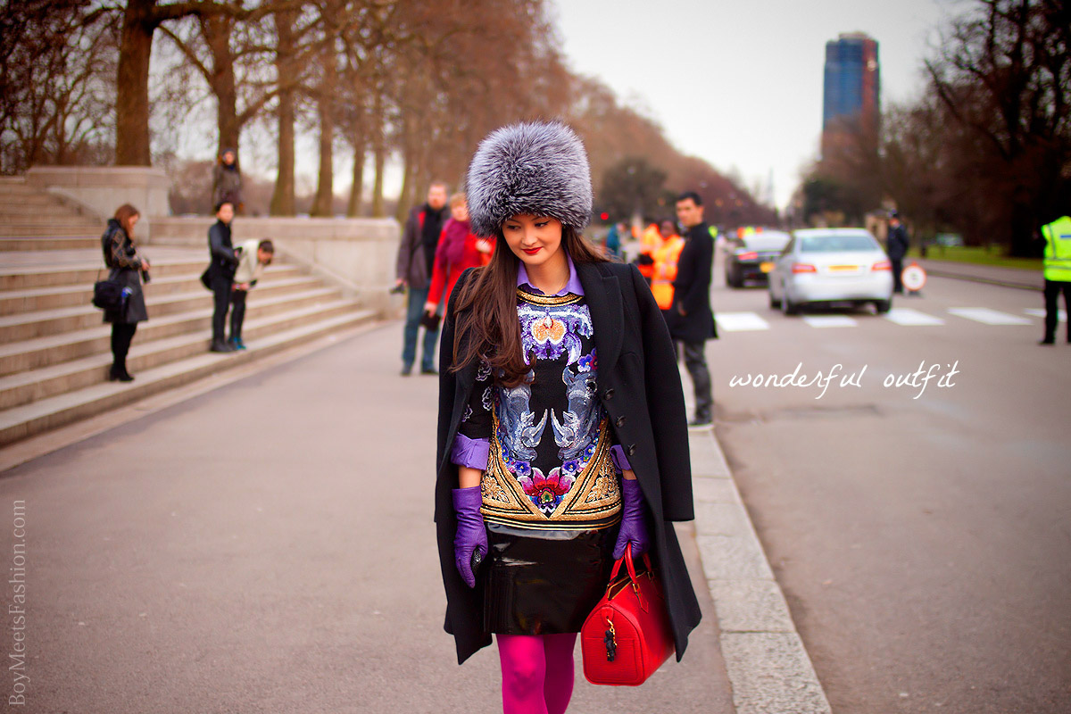 Street Style: Peony Lim at London Fashion Week AW12 2012