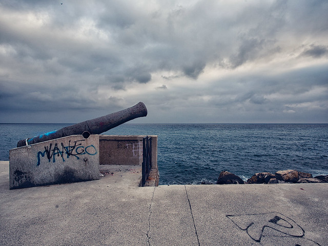 Canon overlooking the Sea