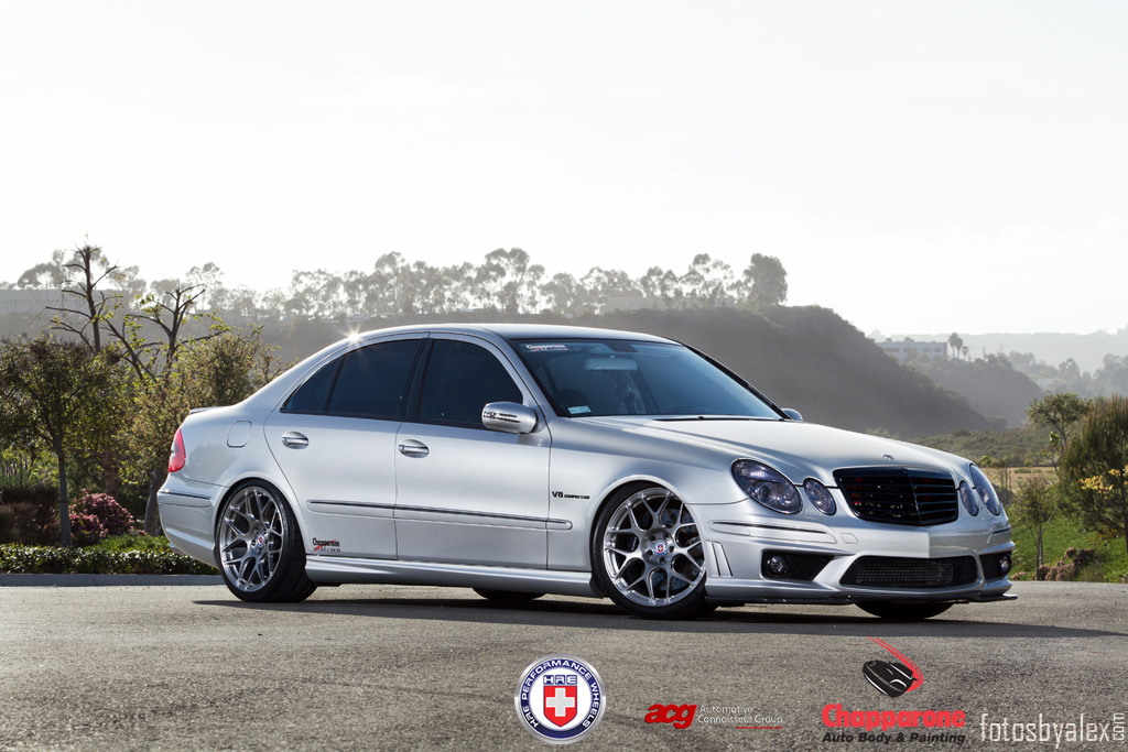 Mercedes AMG E55 and C63 on HRE C93 P40SC Brush Tinted by HRE Wheels