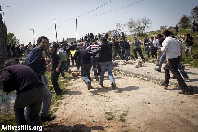 Protest against the occupation Kfer Qaddum West Bank 2332012