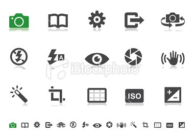 Camera UI icons set 1 | Pictoria series