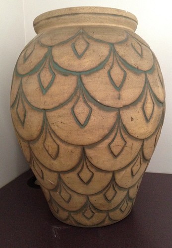 large peacock ceramic vase