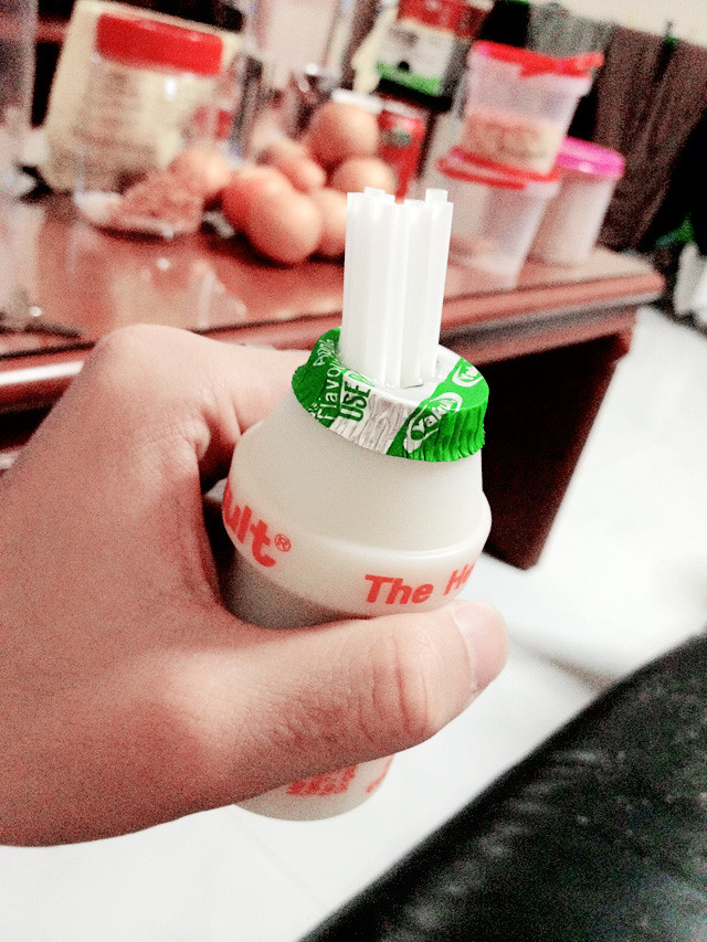 yakult with alot of straws