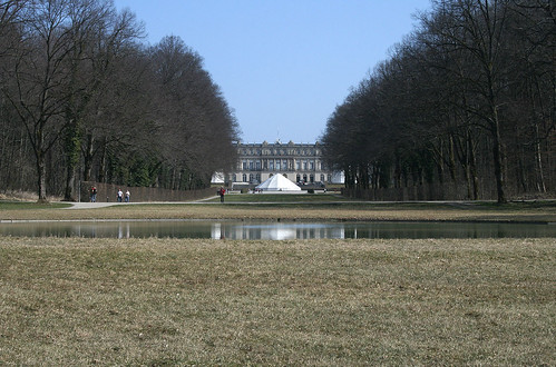 Schloss Herrenchiemsee - Blick entlang der Ostachse