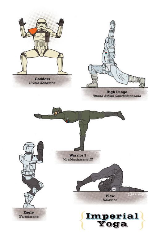 Yoga Star Wars imperial stormtropper