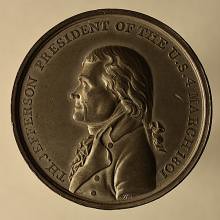 Thomas Jefferson Inaugural Medal obverse