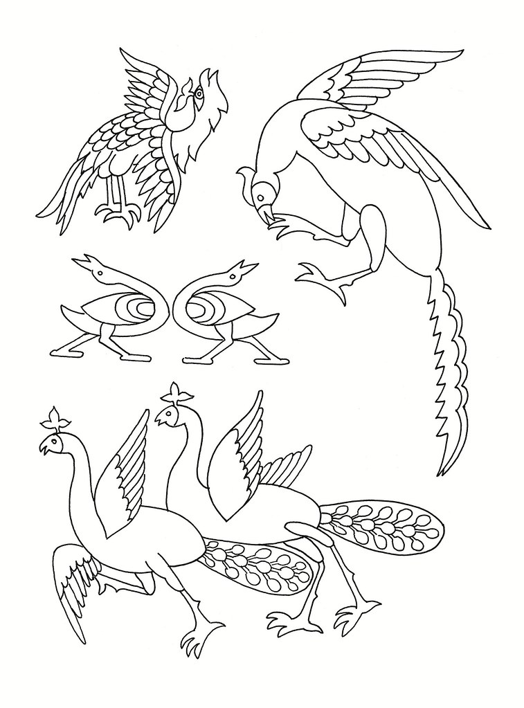 East Asian Designs - stylised birds