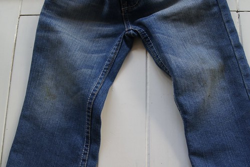 Well worn jeans