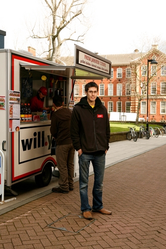Will Christopher and his Willyaki business cart
