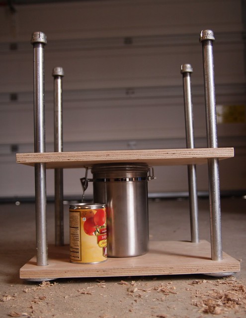 completed cheese press