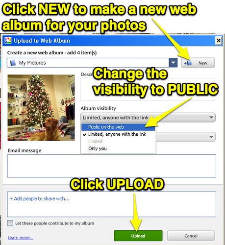 Configure Your Web Album in Picasa