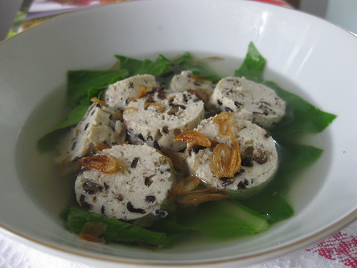 Sup Sawi & Galantine Ayam Tahu