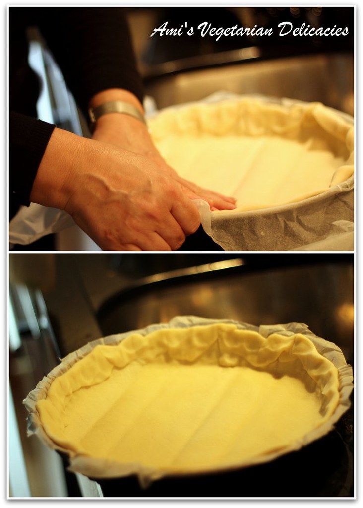 Layering the dough for Apple Tarte