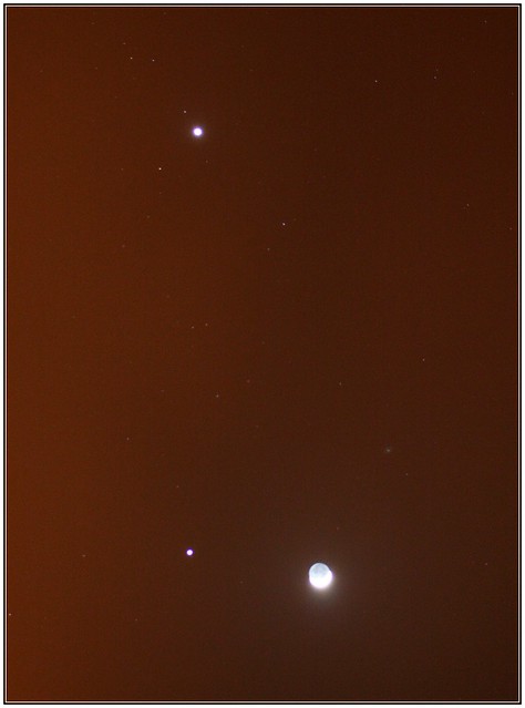 Venus + Júpiter + Luna
