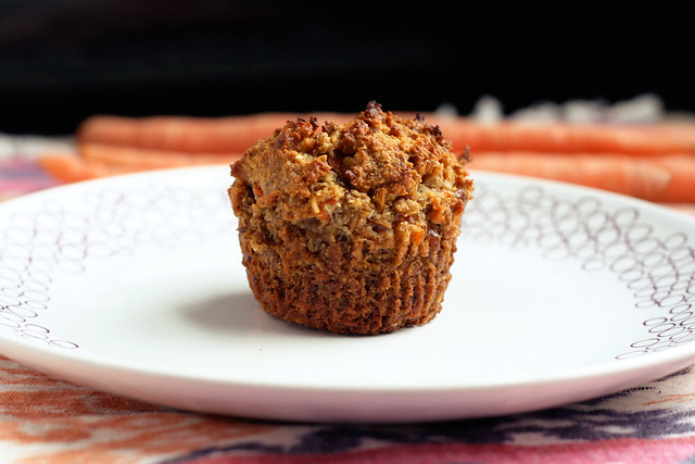 Gluten-Free + Vegan Carrot Cake Muffins