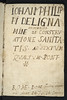 Manuscript title-page of Benedictus de Nursia: De conservatione sanitatis