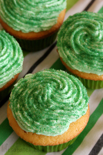 St. Patrick's Day Cupcakes.