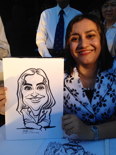 caricature live sketching for CSC Partners' Appreciation Event