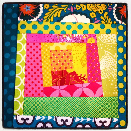 Wonky patch block for March challenge - London Modern Quilt Guild by azmiat
