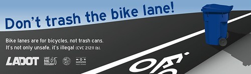 Don't Trash the Bike Lane!