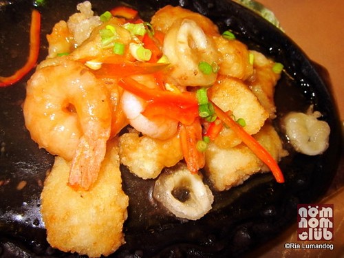 Sizzling Seafood in Honey Bagoong Sauce