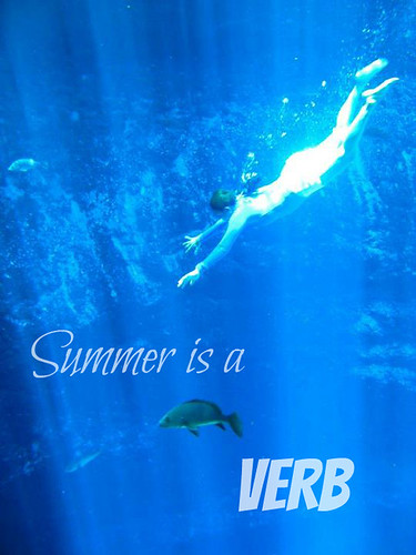 Summer is a VERB Swimming