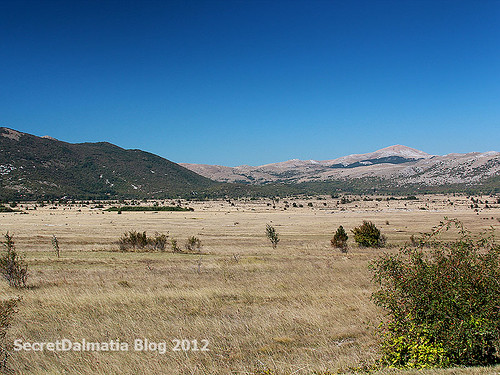 The valley and mountains of Lika (close to town of Srb)