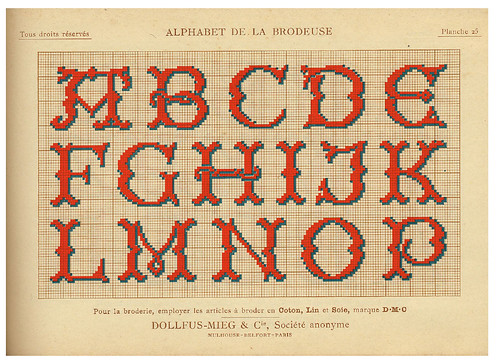 010-Alphabet de la Brodeuse1932- Thérèse de Dillmont