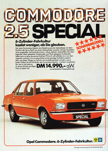Opel Commodore B 1976 Special Opel Commodore 25 Spezial