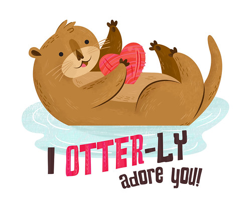 I Otter-ly Adore You Valentine