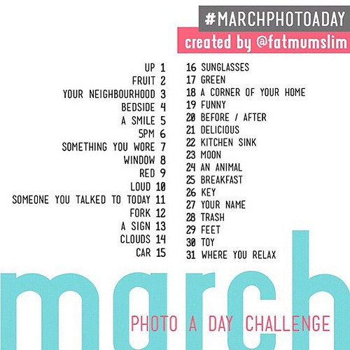 Get ready for #marphotoaday March!