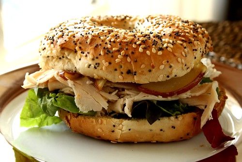 Dempster's Bagels with Turkey, Pear & Brie