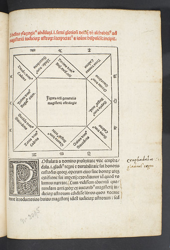 Title incipit printed in red in Alchabitius: Libellus isagogicus