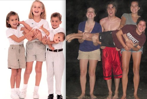 My sisters and I: Now and then